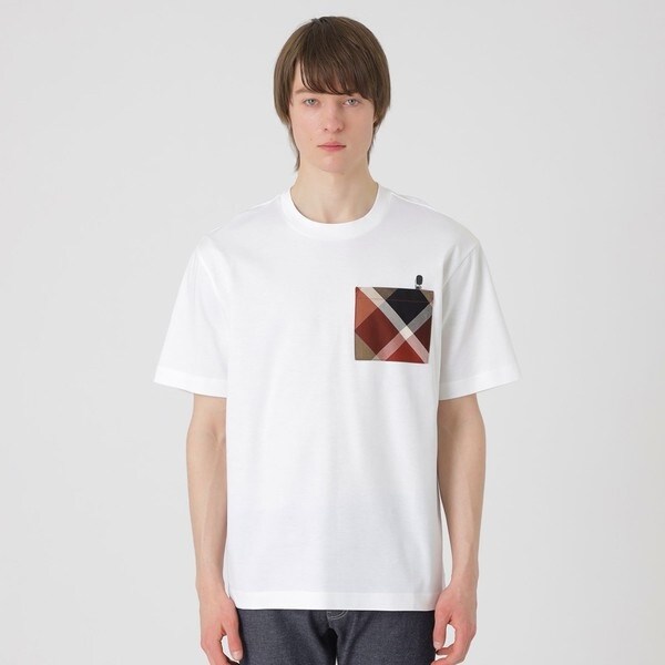 未使用ブラックレーベル　メッシュチェックリンガーTシャツ　サイズM エアメッシュクレストブリッジチェックニットTシャツ（ニット