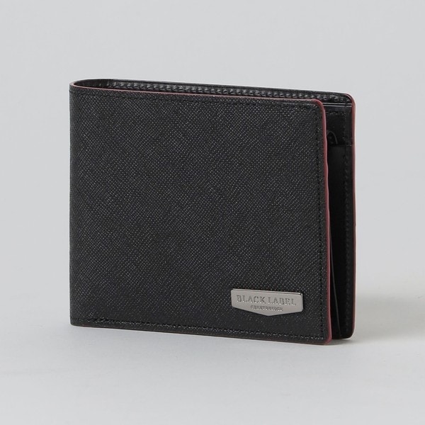 新品 クレストブリッジ ブラックレーベル CBチェック レザー切換 二つ折り財布 新品 ブラックレーベル クレストブリッジ CBチェック レザー切換