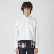 パーシャルチェックシャツ | ブラックレーベル・クレストブリッジ(BLACK LABEL CRESTBRIDGE)