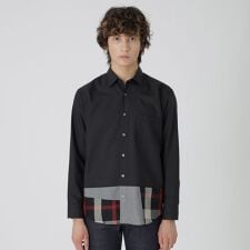 パーシャルチェックシャツ | ブラックレーベル・クレストブリッジ(BLACK LABEL CRESTBRIDGE)