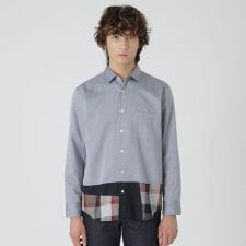 パーシャルチェックシャツ | ブラックレーベル・クレストブリッジ(BLACK LABEL CRESTBRIDGE)