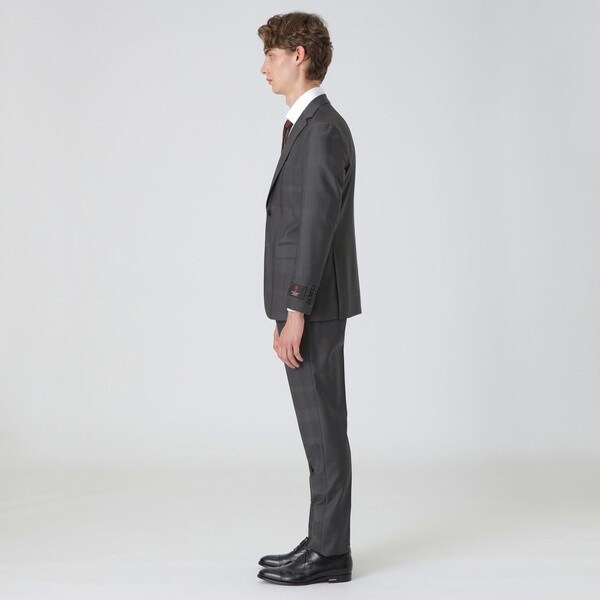 MIYUKIスモークグレーシャドークレストブリッジチェックスーツ MIYUKIスモークグレーシャドークレストブリッジチェックスーツ
