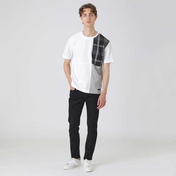 パッチワークハニカムTシャツ | ブラックレーベル・クレスト