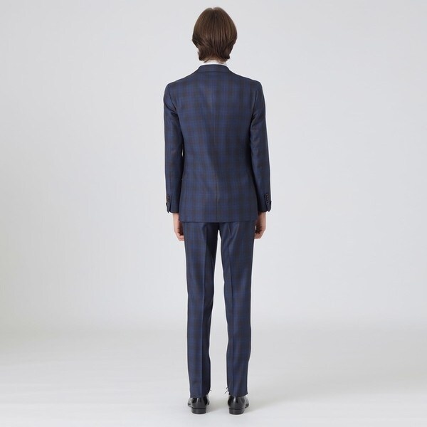 ブルーレーベル　クレストブリッジ　スーツ　セットアップ　ノバチェック　パイピング BLUE LABEL / BLACK LABEL CRESTBRIDGE / ブルーレーベル