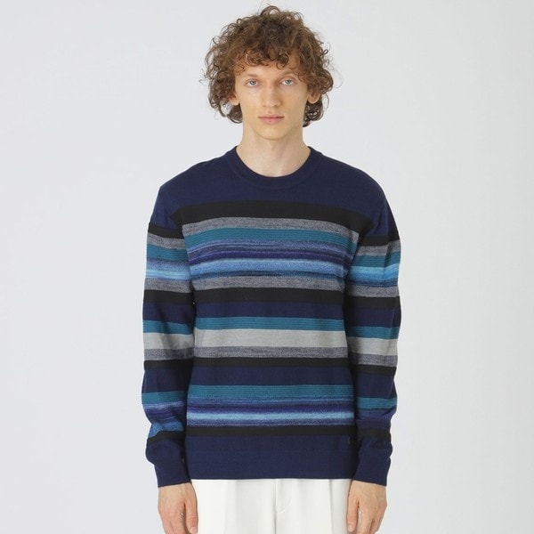 BLACK LABEL CRESTBRIDGE 青 ニットセーター セール】 カシミヤミックスガーズマンニット （ニット・セーター