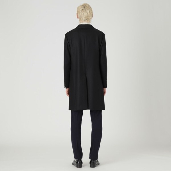 ウーステッドメルトンチェスターフィールドコート | ブラックレーベル
