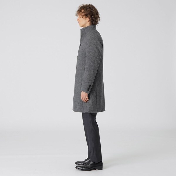 カルゼビーバースタンドカラーコート | ブラックレーベル・クレスト