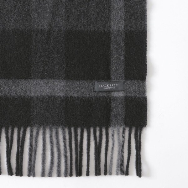 クレストブリッジチェックカシミヤマフラー | ブラックレーベル
