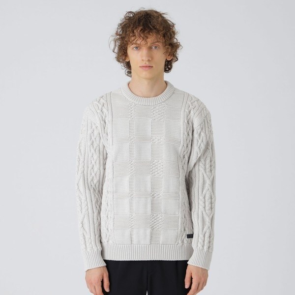 テクニカルヤーンアランニット | ブラックレーベル・クレストブリッジ