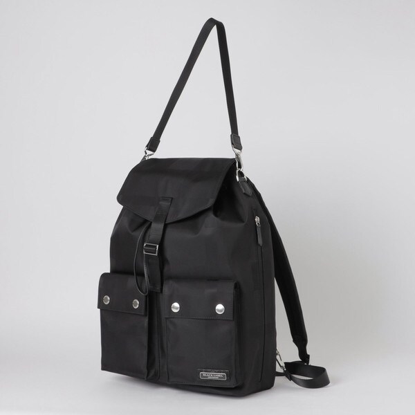 リモンタナイロンジャカードクレストブリッジチェックバックBLACK LABEL リモンタナイロンジャカードクレストブリッジチェックバック