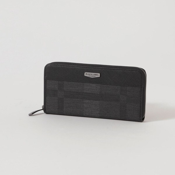 SALAS☆様ブラックレーベル◇クレストブリッジチェックラウンドジップウォレット SALAS☆様ブラックレーベル◇クレストブリッジチェックラウンド