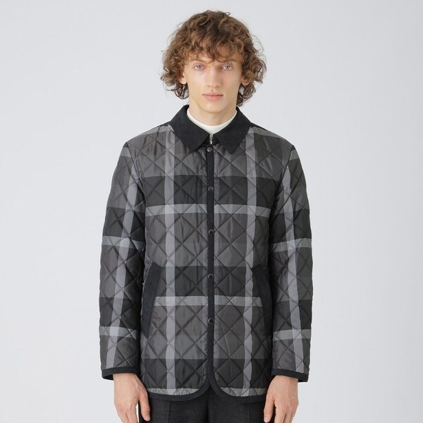 ブラックレーベルクレストブリッジ　チェック　ジャケット　L 一部店舗限定】クレストブリッジチェックキルティングジャケット