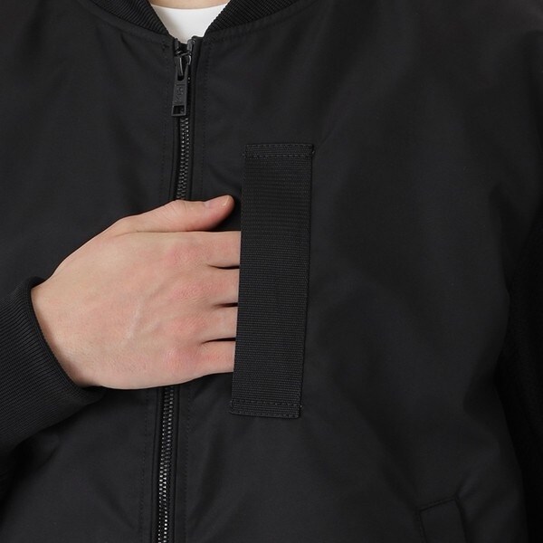 BLACK lab.】LIMONTAナイロンハイブリッドMA-1ジャケット