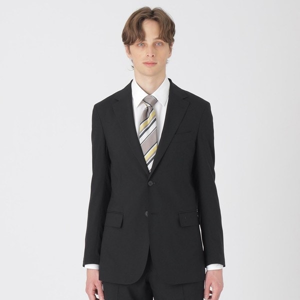 美品 ラベラ サルトリア ナポレターナ ピンストライプ スーツ 黒 M〜L相当 ムッシュニコル MONSIEUR NICOLE 【ex/tra】Loropiana ピン
