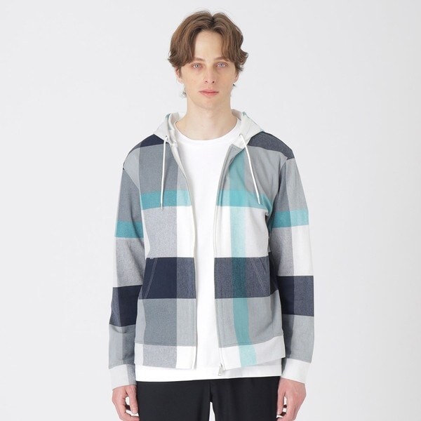 クレストブリッジチェックラッセルパーカー　Mサイズ クレストブリッジチェックラッセルパーカー | ブラックレーベル