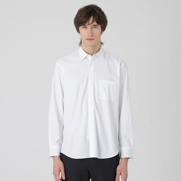 ブラックレーベルクレストブリッジ マーセライズプレーティングシャツ L ホワイト マーセライズプレーティングシャツ | ブラックレーベル・クレスト