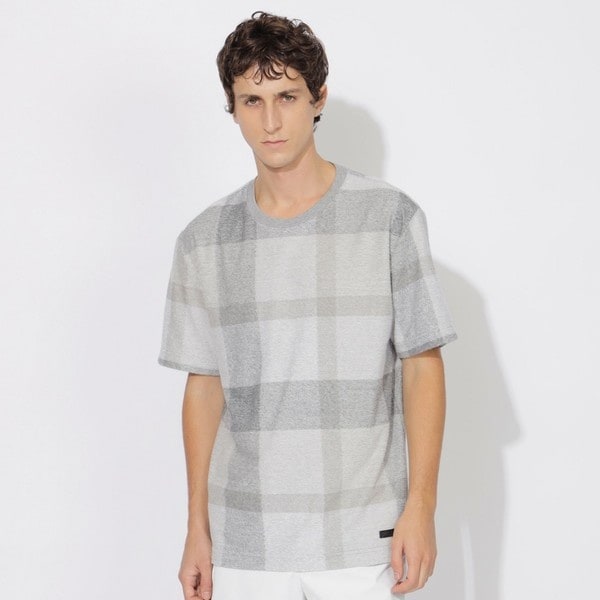 一部店舗限定】パネルクレストブリッジチェックTシャツ