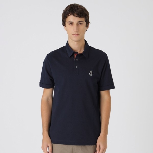 一部店舗限定】ブリティッシュコーギーワッペンポロシャツ | ブラック