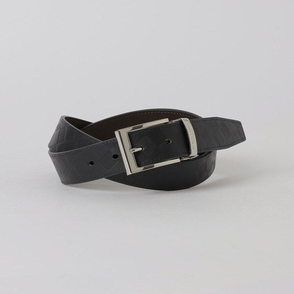 新品ブラックレーベルクレストブリッジ　日本製　チェックバックルレザーベルト BLACK LABEL CRESTBRIDGE ベルト サルカンチェックバックル