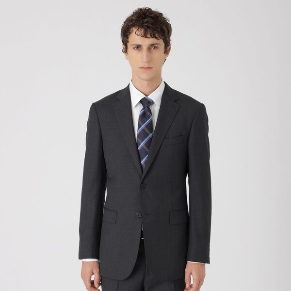 ブラックレーベルクレストブリッジ　スーツ　カノニコ　3ピース　チェック　グレー ブラックレーベルクレストブリッジスーツカノニコ3ピースチェックグレー