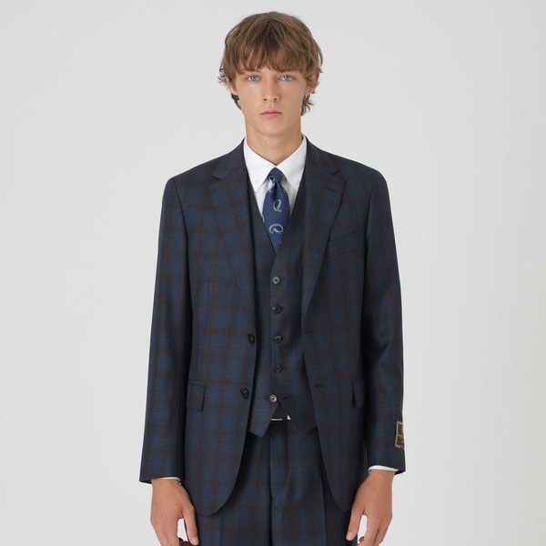 ブラックレーベルクレストブリッジ ネイビー　3ピース　スーツ ブラックソリッドスリーピーススーツ | ブラックレーベル・クレスト