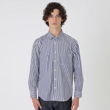 ストライプコンビシャツ