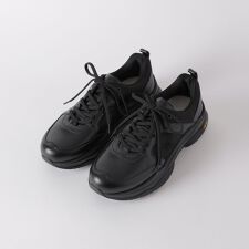 【一部店舗限定】【BLACK.lab】カルゼシャドークレストブリッジチェックコンビビブラムスニーカー