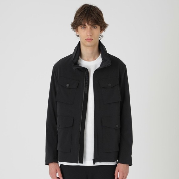 超美品BLACK LABEL CRESTBRIDGE ハイブリッドパーカーセット BLACK lab.】シャドーチェックハイブリッドパーカー | ブラック