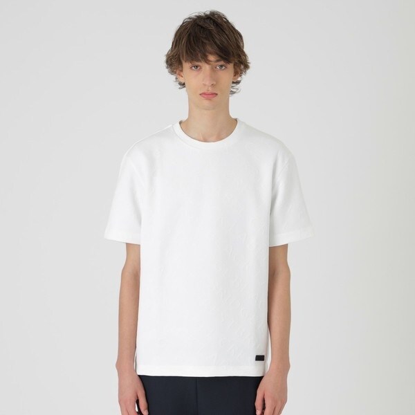 BLACK lab.】クレストブリッジチェック&ロゴTシャツ | ブラック