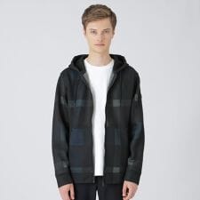 【BLACK lab.】シアーダンボールクレストブリッジチェックパーカー