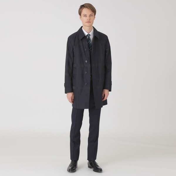 ブラックレーベルクレストブリッジ 新品！裏地総チェック柄ダッフルコート 濃紺 Ｌ 新品】ブラックレーベル 平野紫耀着用 クレストブリッジチェック