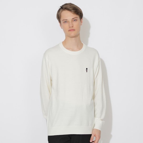 店舗限定】ランダムロゴジャカードニット | ブラックレーベル