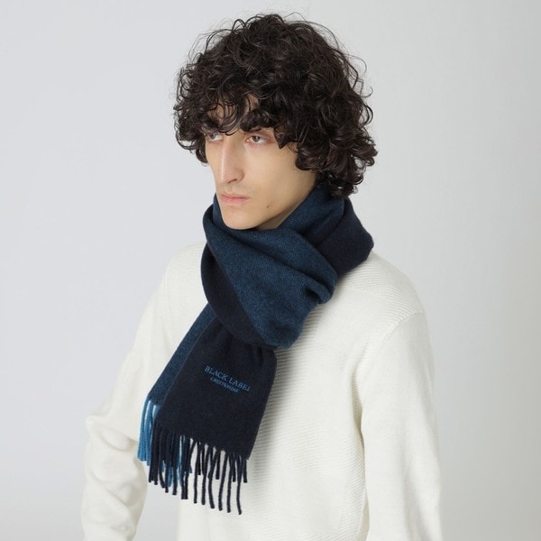 クレストブリッジチェックリバーシブルマフラー | ブラックレーベル