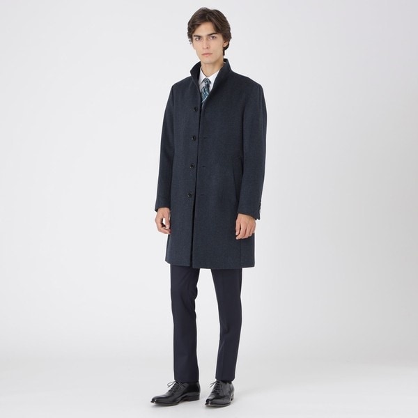 カルゼビーバースタンドカラーコート | ブラックレーベル・クレスト