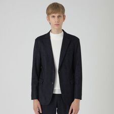 グレンチェックウールジャージージャケット