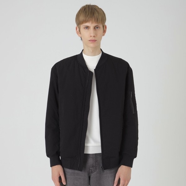 BLACK of BLACKs パデッドMA-1ジャケット | ブラックレーベル