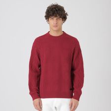 カシミヤミックスアランニット