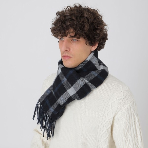 クレストブリッジチェックリバーシブルマフラー | ブラックレーベル