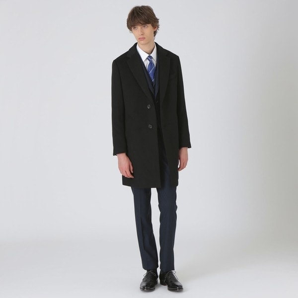 【美品】ブラックレーベルクレストブリッジ　チェスターコート　ネイビー　Mサイズ 美品】ブラックレーベルクレストブリッジ チェスターコート ネイビー M