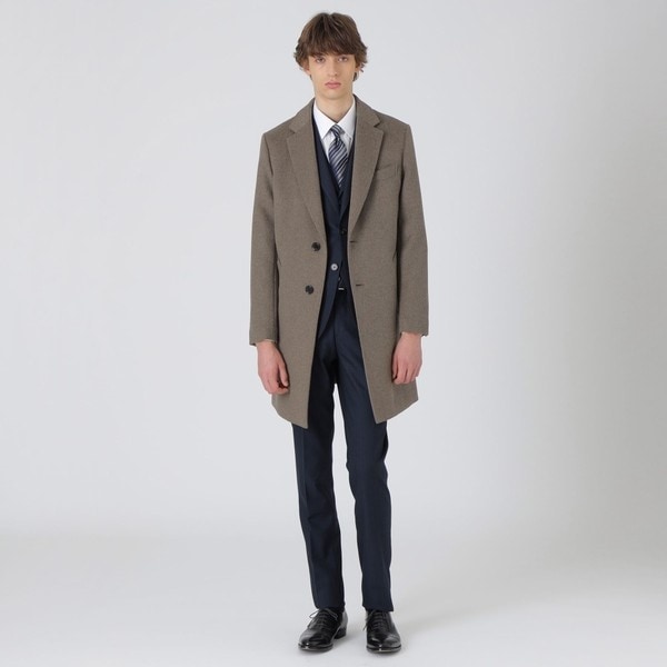 カルゼビーバースタンドカラーコート | ブラックレーベル・クレスト