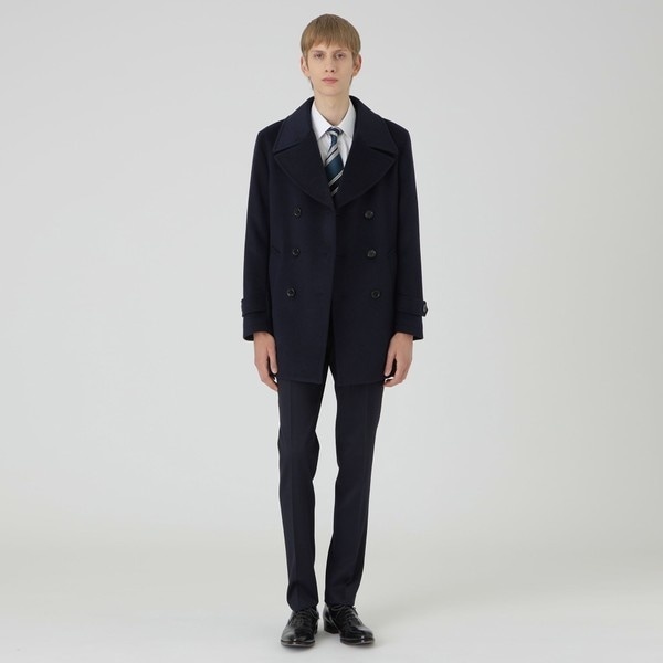 ブラックレーベル クレストブリッジ ウールシングルコート ブラックレーベル・クレストブリッジ シングルステンカラーコート