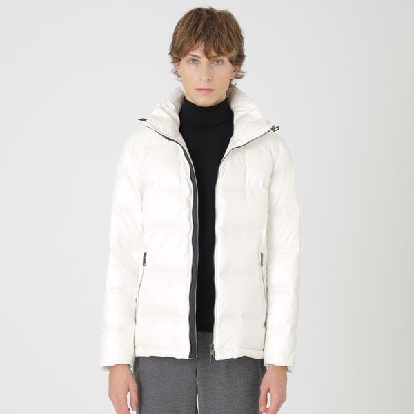 ブルーレーベルクレストブリッジ ダウンコート ラビットファー チェック BLUELABEL CRESTBRIDGE ダウンコート ブルーレーベル・クレスト