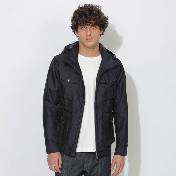 一部店舗限定】ウールブレンドタフタスポーツダウン | ブラック