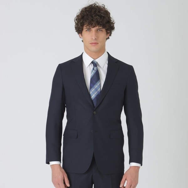 一部店舗限定】Zegna TRAVELLERシャンブレーブラウンヘリンボーン