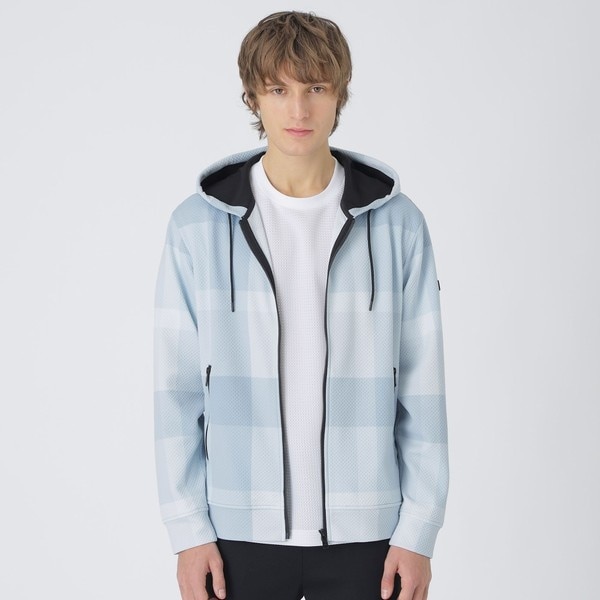 【BLACK lab.】ハニカムクレストブリッジチェックパーカー