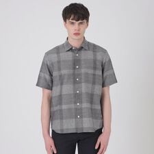 シャドーチェックカラミハーフスリーブシャツ