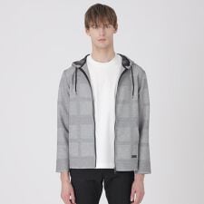 シャドーチェックカラミパーカー | ブラックレーベル・クレスト 