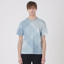 【BLACK lab.】バイアスクレストブリッジチェックTシャツ