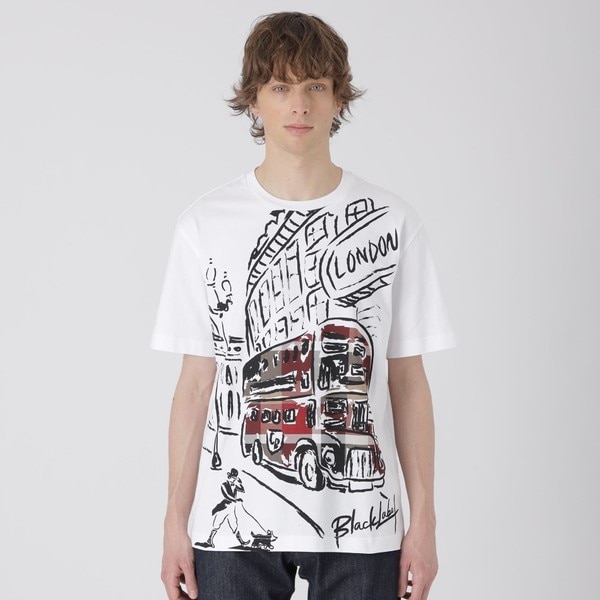 WEB・一部店舗限定】パネルロンドンバスTシャツ | ブラックレーベル