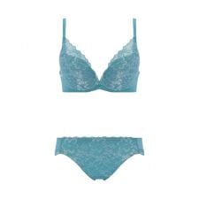 アモスタイル バイ トリンプ(AMOSTYLE by Triumph)の夢みるブラ ノンワイヤー ブラ＆ショーツセット ドリームデイリリー 1430 A-Dカップ